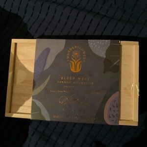 3PC SLEEP WELL SET NWB SEALED LAVENDER & FIG SLEEP MASK PILLOW SPRAY SLEEP OIL